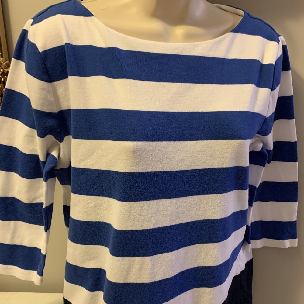 Blue/White Striped Top by Chaps